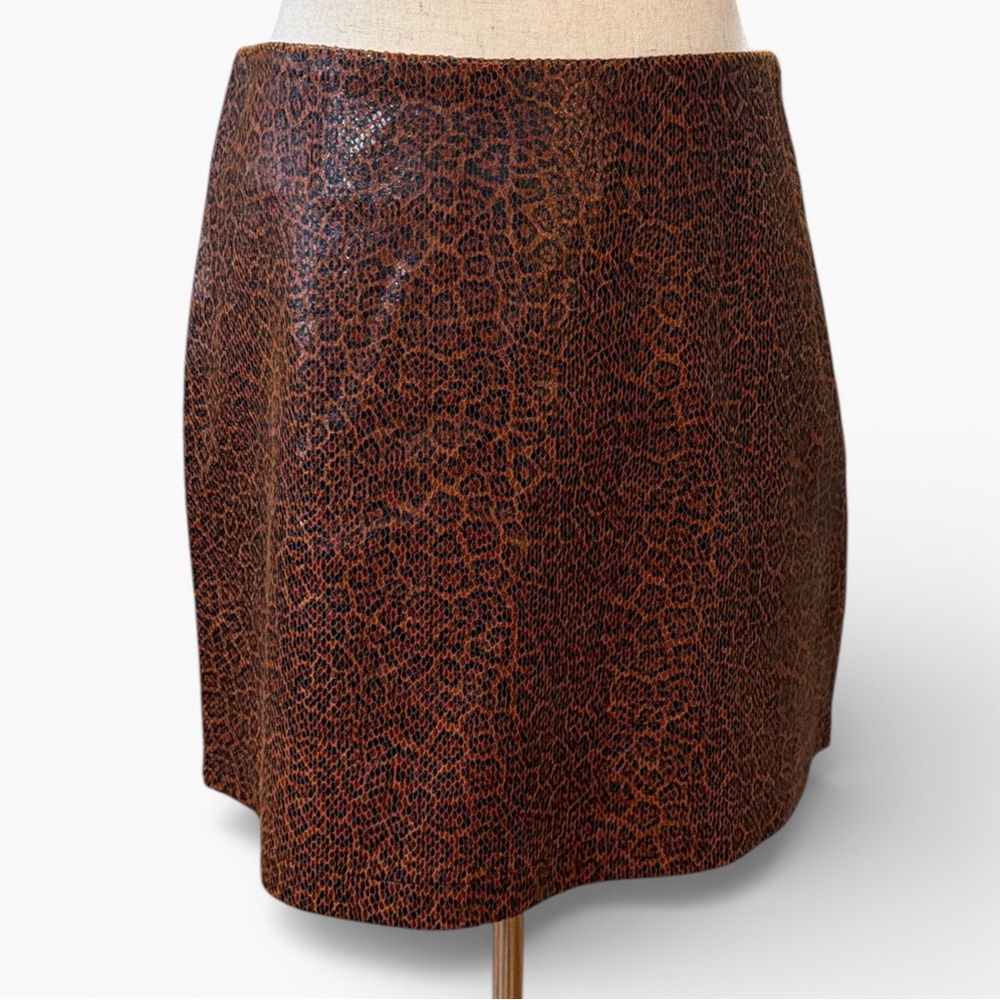 UMGEE Animal Print Snakeskin Mini Skirt Size M